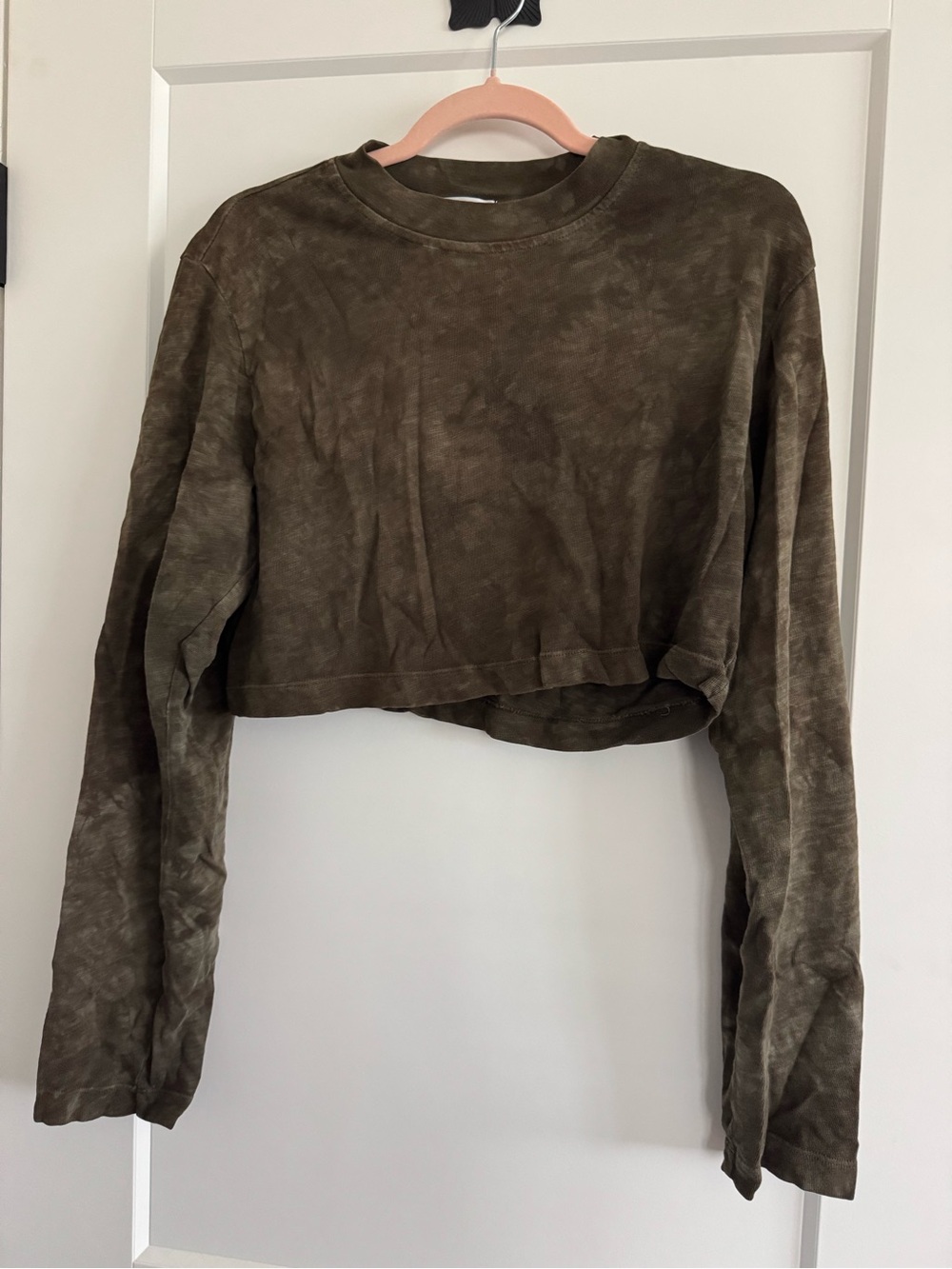 Cotton citizen Crop Long-Sleeve Top xs